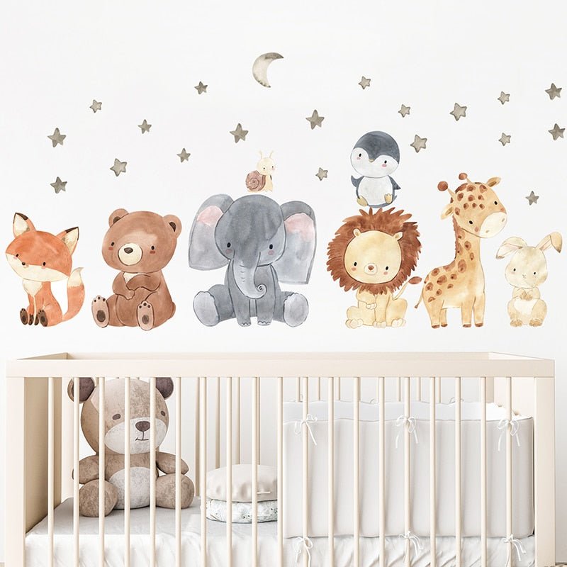 African Animal Wall Stickers for Kids' Room - Flexi Africa - Flexi Africa offers Free Delivery Worldwide - Vibrant African traditional clothing showcasing bold prints and intricate designs