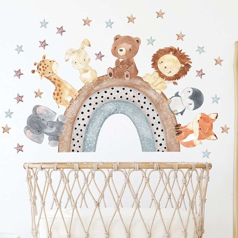 African Animal Wall Stickers for Kids' Room - Flexi Africa - Flexi Africa offers Free Delivery Worldwide - Vibrant African traditional clothing showcasing bold prints and intricate designs