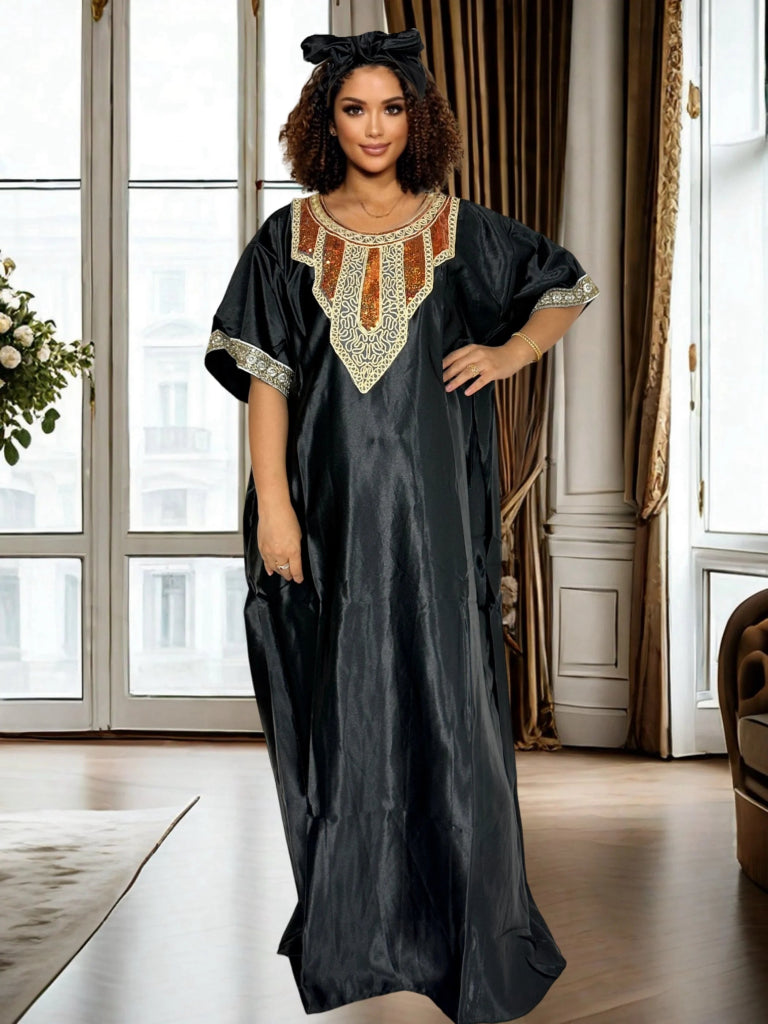 African Ankara Boubou Kaftan Dress for Women Casual Party & Evening Robe - Flexi Africa African Ankara Boubou Kaftan Dress for Women Casual Party & Evening Robe - Flexi Africa