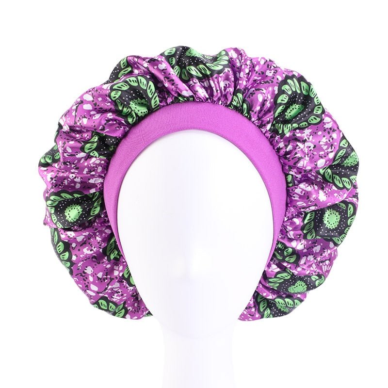 African Patterns Print Night Sleep Cap and Baby Hair Care Headwrap Set - Flexi Africa - Flexi Africa offers Free Delivery Worldwide - Vibrant African traditional clothing showcasing bold prints and intricate designs
