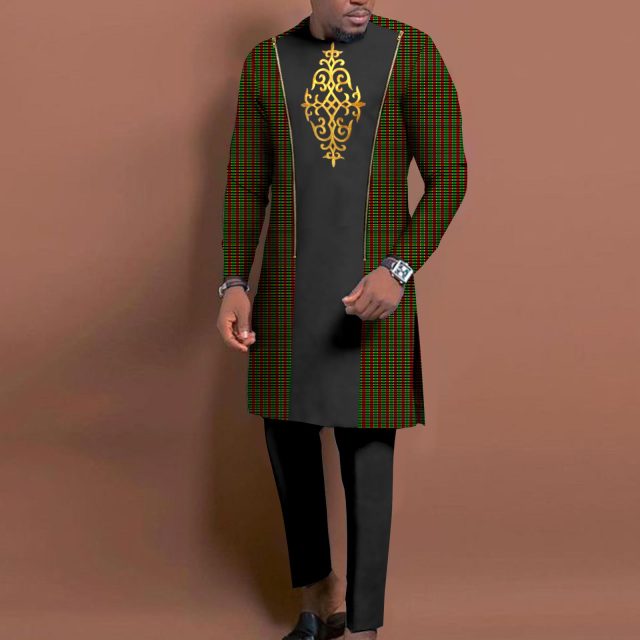 Discover the richness of Bazin Riche African Traditional Clothing, featuring vibrant and elegant styles for men and women.