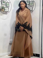 Evening Dress Women Dashiki Muslim Fashion Abaya African Clothes Robe Luxury Kaftan Dress Plus Size - Flexi Africa - Flexi Africa offers Free Delivery Worldwide - Vibrant African traditional clothing showcasing bold prints and intricate designs