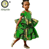 Kids African Print Princess Dress – Sleeveless Ankara Casual Mini Dress for Girls - Free Delivery Worldwide only at Flexi Africa