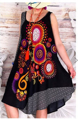 National-Inspired Vest Printed Dress for Women, Celebrating Cultural Elegance and Feminine Allure - Flexi Africa - Flexi Africa offers Free Delivery Worldwide - Vibrant African traditional clothing showcasing bold prints and intricate designs