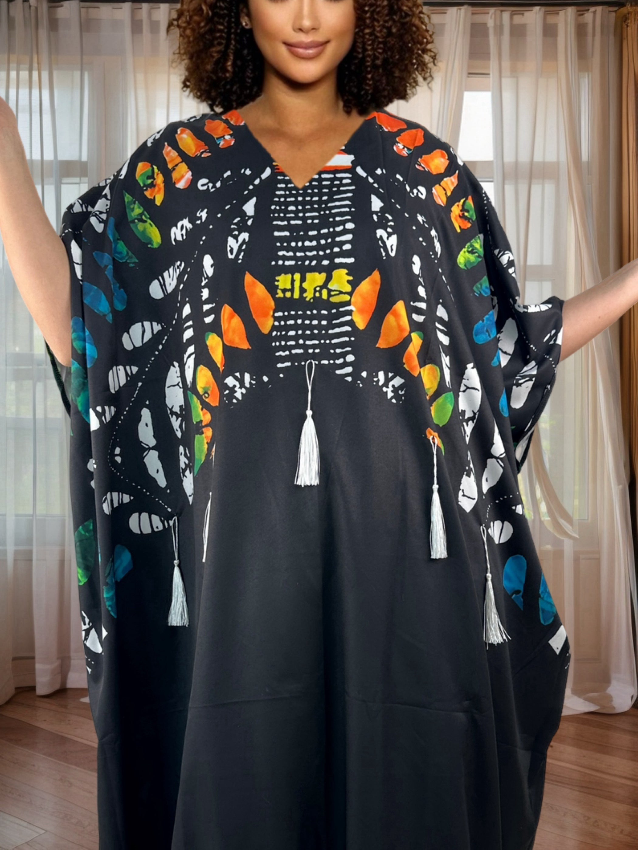 Women's African Style Maxi Dress – Loose Fit, Oversized Traditional Design