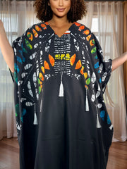 Women's African Style Maxi Dress – Loose Fit, Oversized Traditional Design