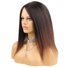 14" Natural - Looking Yaki Hair Wig for African Women - Flexi Africa - Free Delivery Worldwide only at www.flexiafrica.com