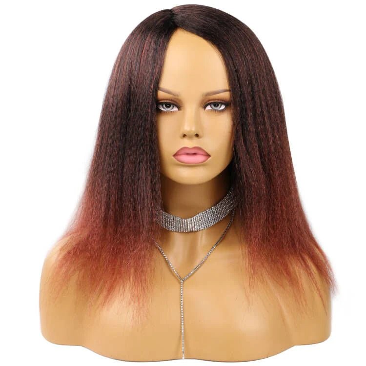 14" Natural - Looking Yaki Hair Wig for African Women - Flexi Africa - Free Delivery Worldwide only at www.flexiafrica.com
