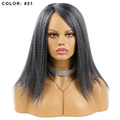 14" Natural - Looking Yaki Hair Wig for African Women - Flexi Africa - Free Delivery Worldwide only at www.flexiafrica.com