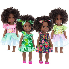 1PC African Black Baby Toy - 35cm Rubber Multi Style Explosion Head Baby Doll in Black Skin - Flexi Africa Worldwide Postage