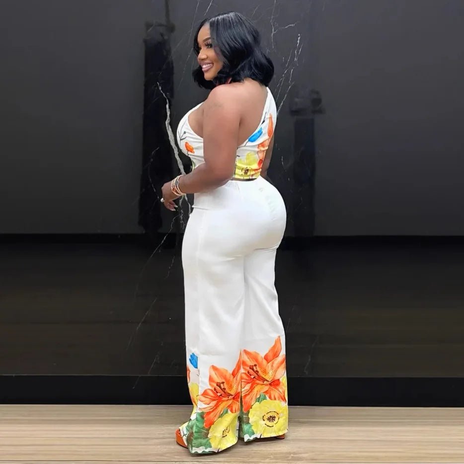 2 Piece Sets African Sets For Women New African Print Elastic Bazin Baggy Pants Rock Style Dashiki Famous Suit Lady Outfits - Free Delivery Worldwide only at Flexi Africa