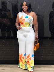 2 Piece Sets African Sets For Women New African Print Elastic Bazin Baggy Pants Rock Style Dashiki Famous Suit Lady Outfits - Free Delivery Worldwide only at Flexi Africa