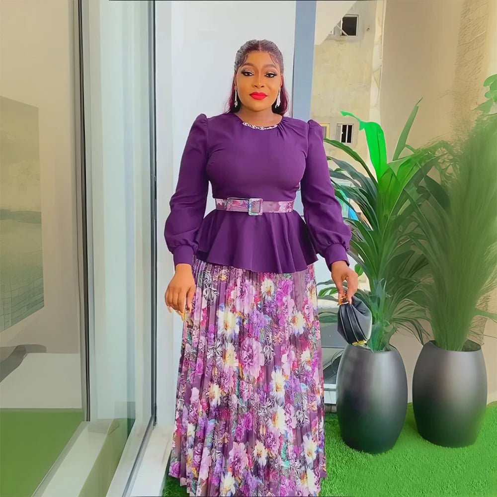 2024 For Women Elegant Wedding Evening Party Dresses Summer African Sequins Dress Fashion Nigerian Hight Waist Clothes Plus Size - Free Delivery Worldwide only at Flexi Africa