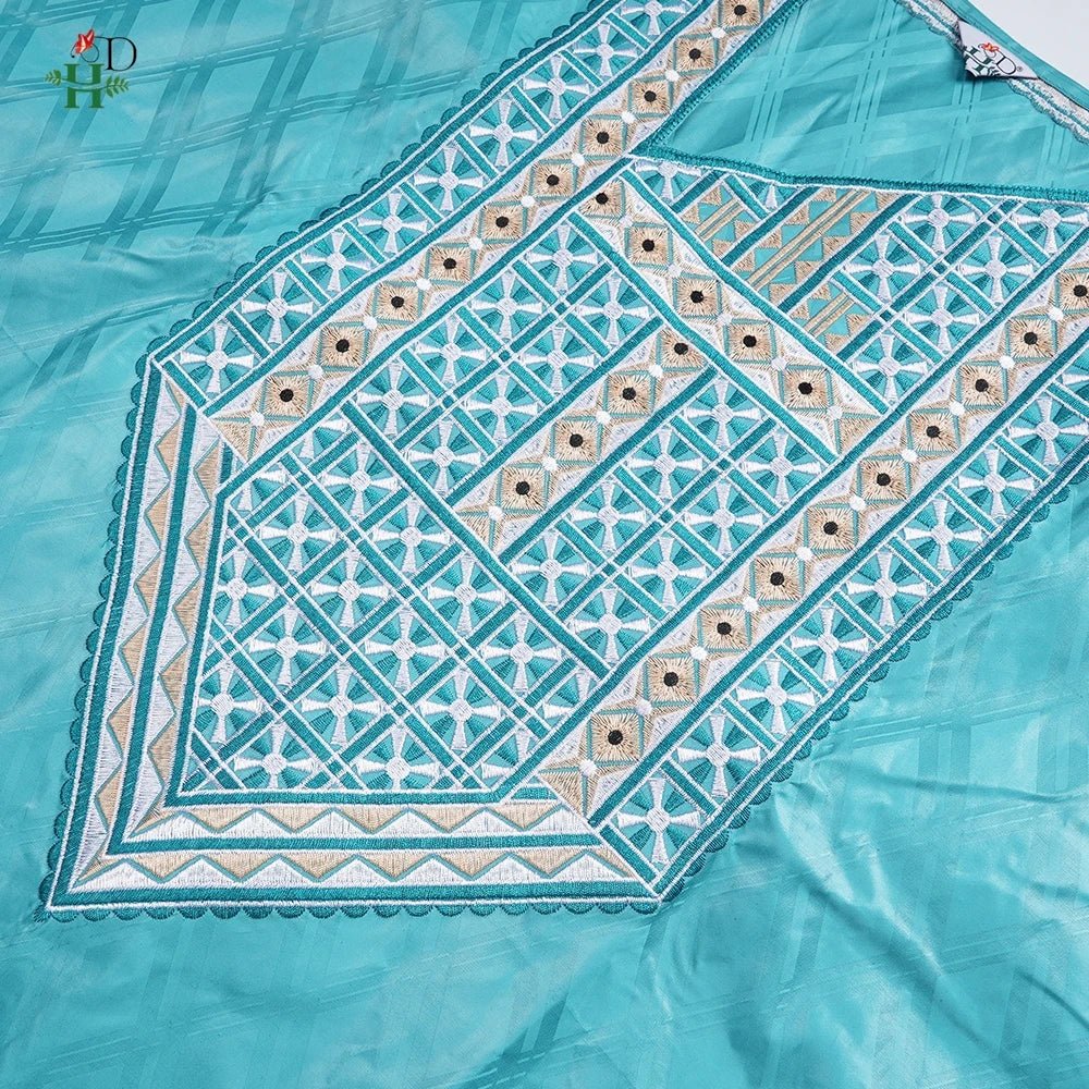 2025 New African Traditional Wear For Women Embroidery Bazin Riche Daily Ankara Gown Dashiki Green Agbada Wedding Party Robe - Free Delivery Worldwide only at Flexi Africa