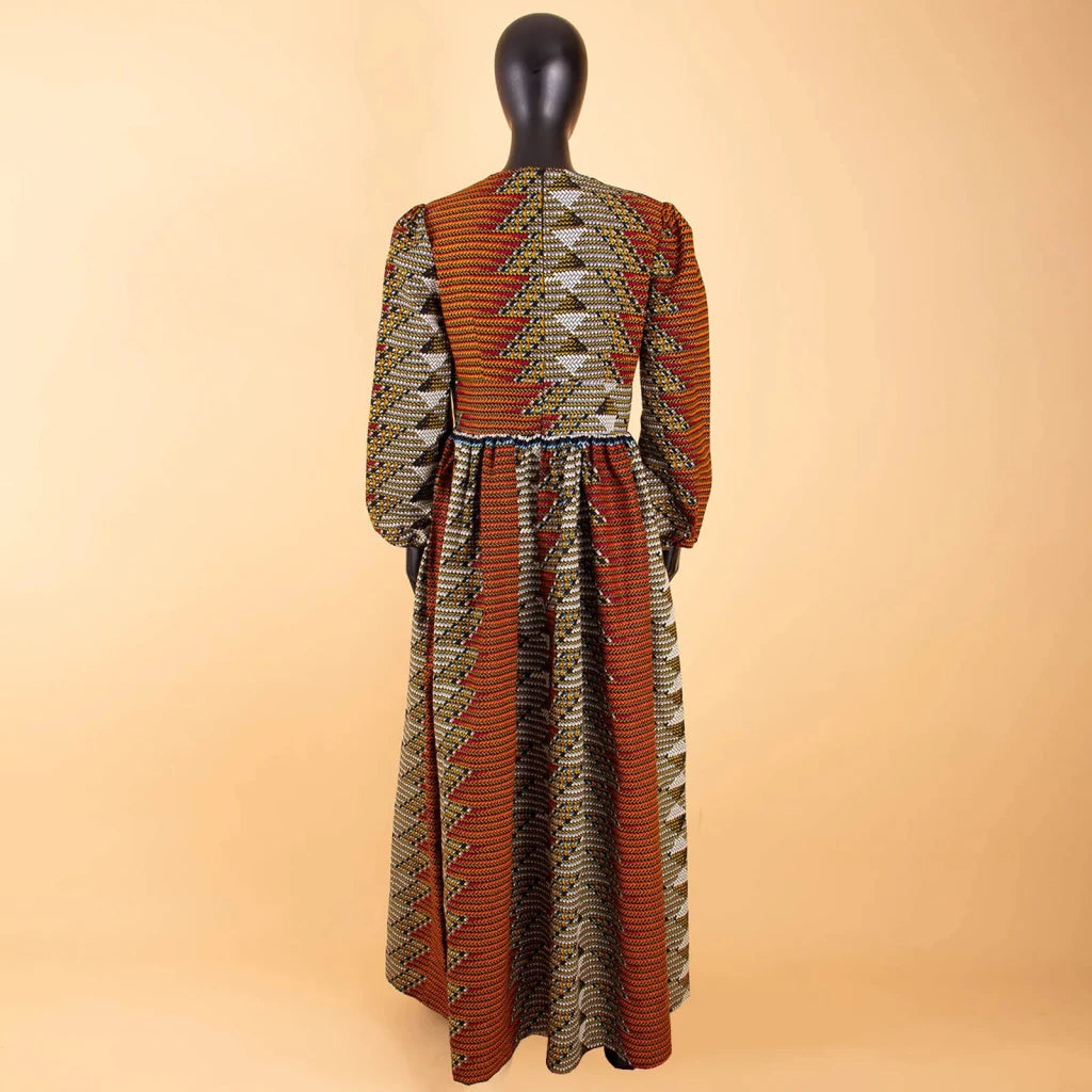 2026African Women Dress Ankara Print Pure Cotton Bazin Riche New Style Dress African Fabric Dashiki Outfits Maxi Dress S1825021 - Free Delivery Worldwide only at Flexi Africa