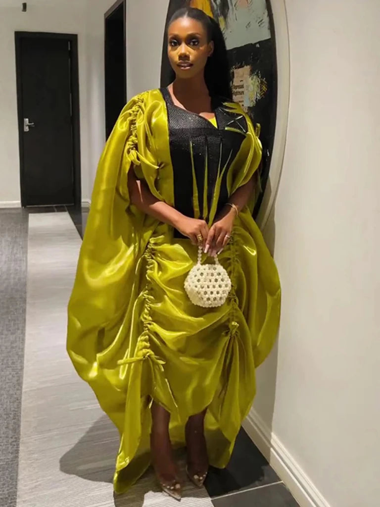 2PC African Dashiki Ankara Outfit for Women – Plus Size Kaftan Boubou Gown Wedding & Party Dress Set - Free Delivery Worldwide only at Flexi Africa