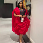 2PC African Dashiki Ankara Outfit for Women – Plus Size Kaftan Boubou Gown Wedding & Party Dress Set - Free Delivery Worldwide only at Flexi Africa