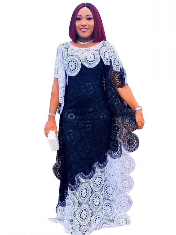 2PC Dashiki African Clothing Robe Femme, Slim Evening Long Dress for Women - Flexi Africa - Free Delivery Worldwide