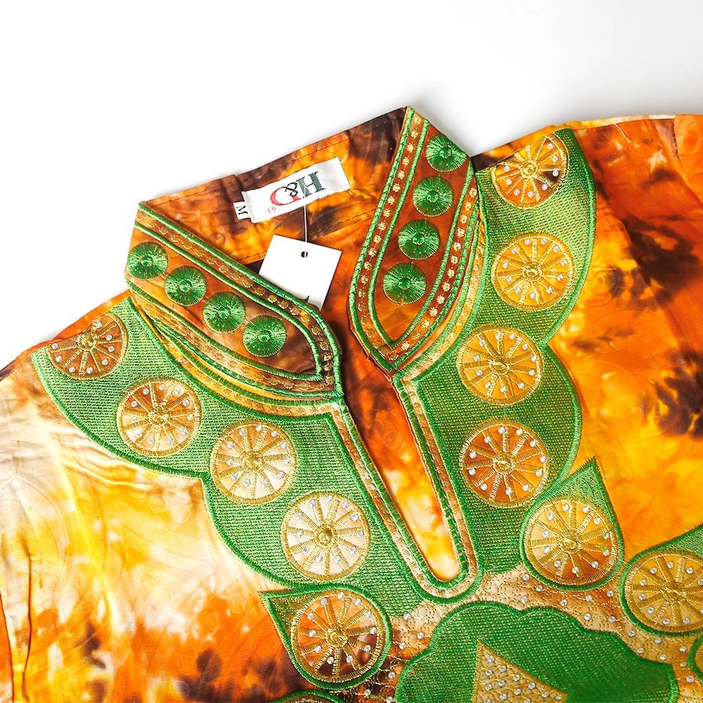 2PC Set Embroidered Shirt Pant Suit Ankara Dashiki Clothing Nigerian Head Wraps - Flexi Africa - Free Delivery Worldwide