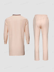 2x Nigerian Men’s Kaftan Sets – Traditional 2 - Piece Outfits with Shirts and Pants - Free Delivery Worldwide only at Flexi Africa