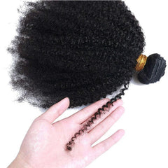 3 Bundles Afro Kinky Curly Bundles Mongolian Kinky Curly Hair Bundles Extension Curly Human Hair Bundles - Flexi Africa