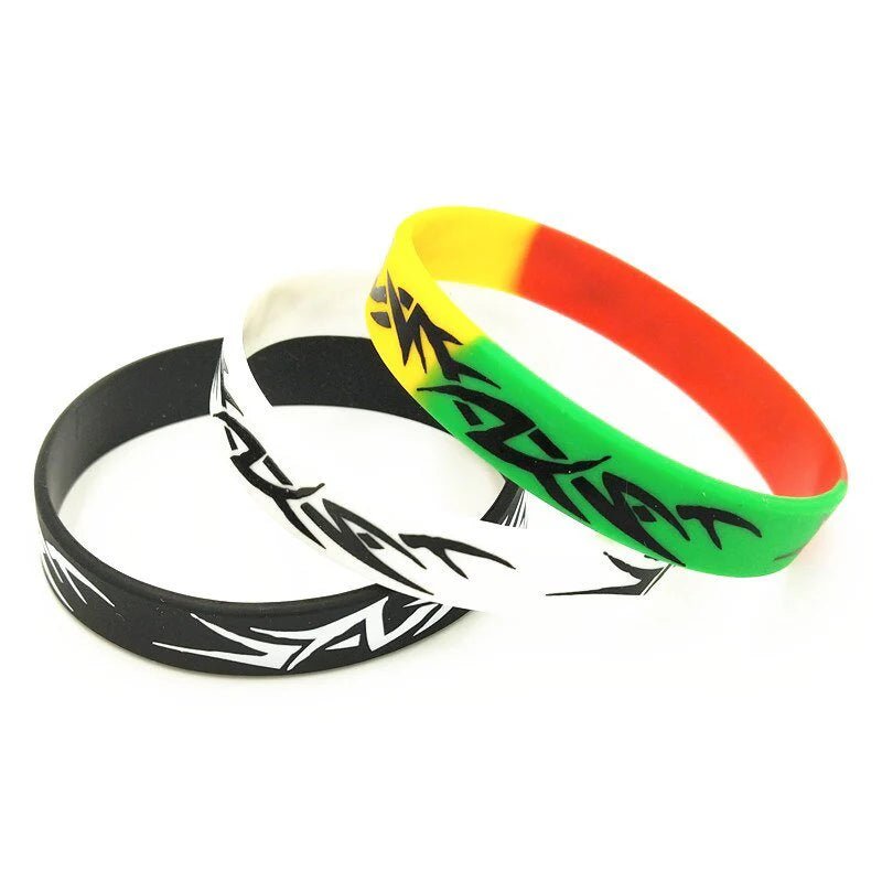 3PCS Fashion Ghana 20cm Silicone Bracelet & Bangles - Flexi Africa - Free Delivery Worldwide only at www.flexiafrica.com