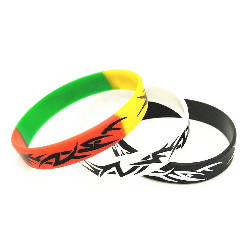 3PCS Fashion Ghana 20cm Silicone Bracelet & Bangles - Free Delivery Worldwide Showcasing bold prints and intricate designs