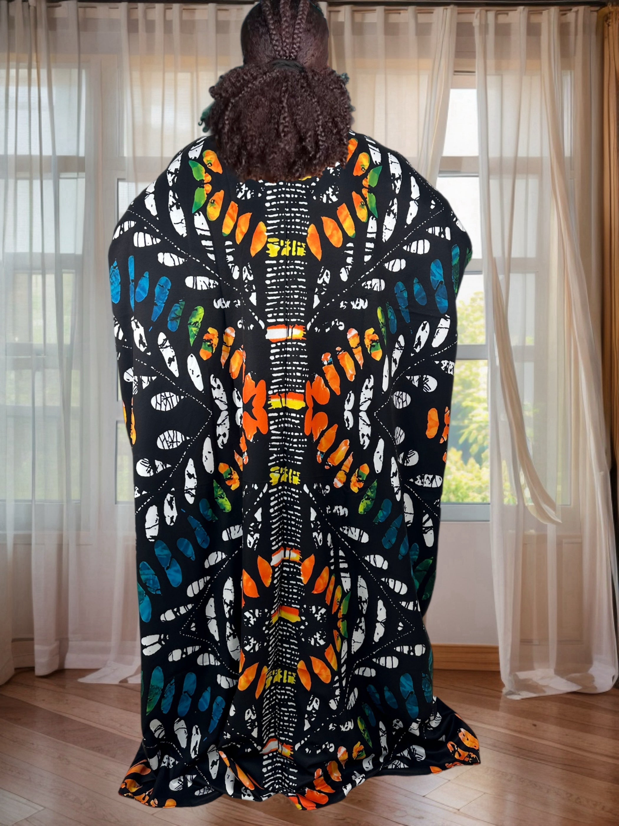 Women's African Style Maxi Dress – Loose Fit, Oversized Traditional Design