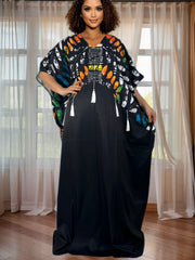 Women's African Style Maxi Dress – Loose Fit, Oversized Traditional Design