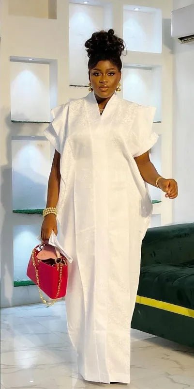 Elegant African Abaya Dress for Women – Fashion Caftan Boubou Dashiki Gown