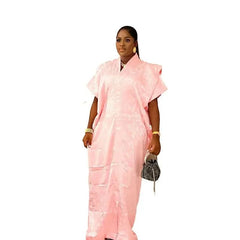 Elegant African Abaya Dress for Women – Fashion Caftan Boubou Dashiki Gown