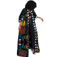 Africa Clothes for Women  2021 Dashiki Autumn Winter African Women Printing Long Shirt Cardigan Coat Dress African Dresses Women - Flexi Africa - Flexi Africa offers Free Delivery Worldwide - Vibrant African traditional clothing showcasing bold prints and intricate designs