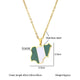 African Pride: Nigeria Map Flag Pendant Necklace - Stainless Steel, Gold/Silver Color