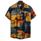 Stylish African Dashiki Print Dress Shirt for Men: Casual Streetwear with Ethnic Flair
