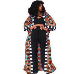 Africa Clothes for Women  2021 Dashiki Autumn Winter African Women Printing Long Shirt Cardigan Coat Dress African Dresses Women - Flexi Africa - Flexi Africa offers Free Delivery Worldwide - Vibrant African traditional clothing showcasing bold prints and intricate designs