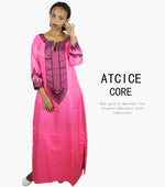 Buy African Dresses For Woman Soft Material Embroidery Design Long Dress Without Scarf for only $14.23 at Flexi Africa!