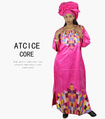 African Dress for Women – Stylish Bazin Riche Embroidery Design