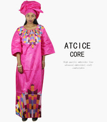 African Dress for Women – Stylish Bazin Riche Embroidery Design