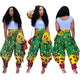 Stylish Dashiki Print Harem Pants: Comfortable African Fashion for Women - Flexi Africa - Flexi Africa offers Free Delivery Worldwide - Vibrant African traditional clothing showcasing bold prints and intricate designs