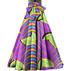 ON SALE!!! youth maxi skirt, African kente design Maxi Skirt With Pockets High Waist Ethnic Clothing Ankara Long Wax Skirt
