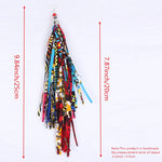 Women's African-Print Tassel Drop Earrings, image 5 of 35 – Flexi Africa