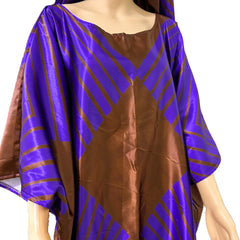 African Women's Formal Dashiki Dress – Riche Print Evening Gown with Headscarf