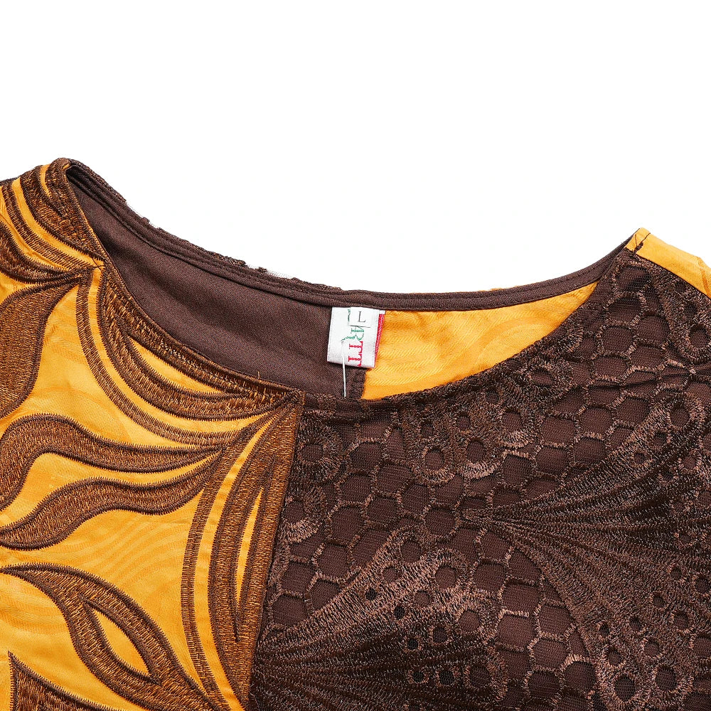 African Clothes Plus Size For Women Elegant Dresses Gown Embroidery Party - Free Delivery Worldwide only at Flexi Africa