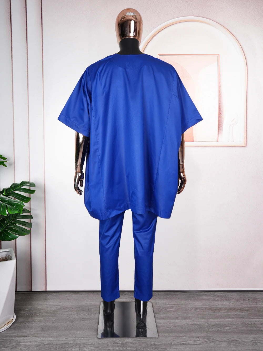 Buy African Clothes For Men 2PC Set White Tops Pants Clothing Ramadan Party Wedding Dress for only $35.09 at Flexi Africa!