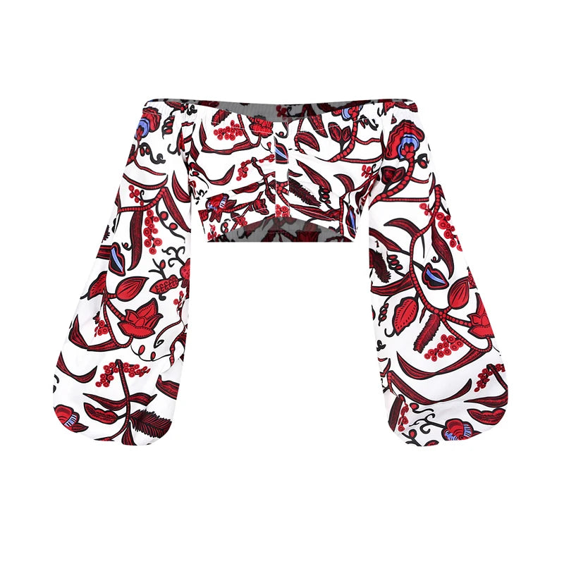 Women's Off-Shoulder Print Top & Slit Maxi Skirt Options, image 16 of 16 – Flexi Africa