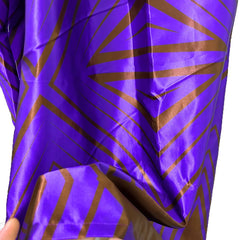 African Women's Formal Dashiki Dress – Riche Print Evening Gown with Headscarf