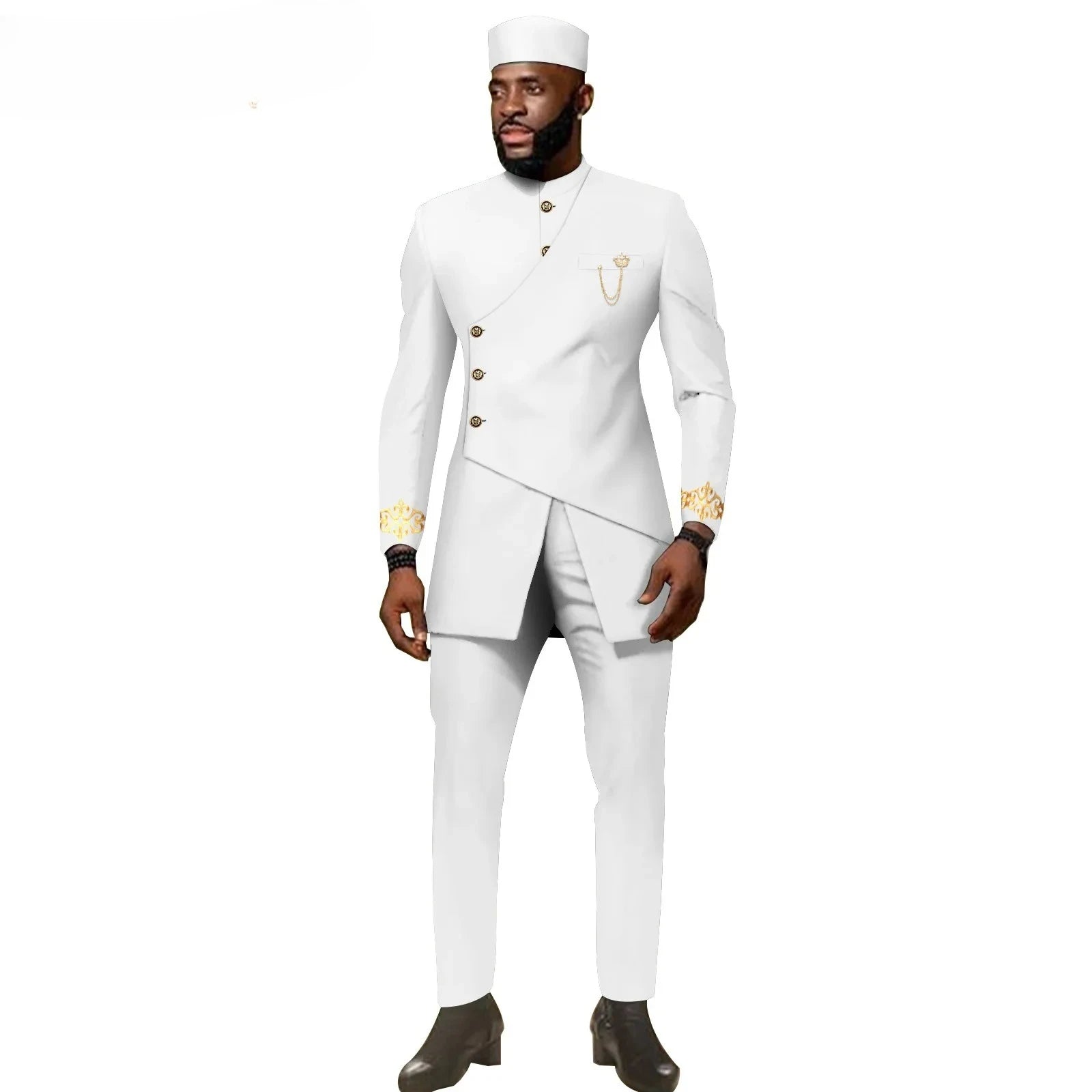 Buy African Ethnic New Men's Casual Suit - Refined and Fitted Style for only $157.30 at Flexi Africa!