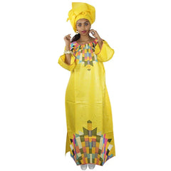 African Dress for Women – Stylish Bazin Riche Embroidery Design