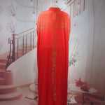 Women's Rhinestone Kanga Dress 2-Piece Set – Elegant African Party Gown – alternate view 6