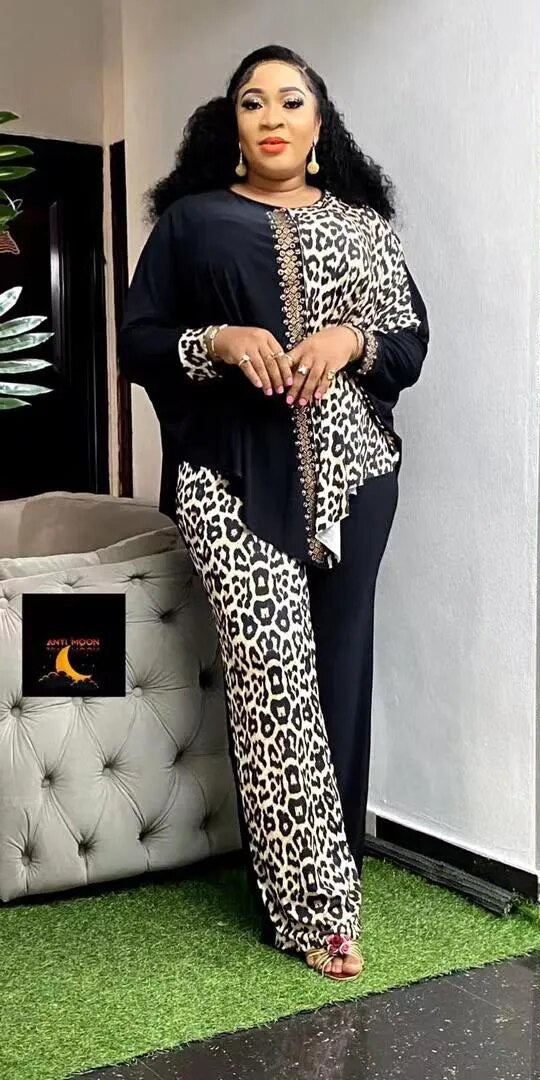 Matching African Sets for Women Dashiki Top and Pants Suits - Flexi Africa - Flexi Africa offers Free Delivery Worldwide - Vibrant African traditional clothing showcasing bold prints and intricate designs